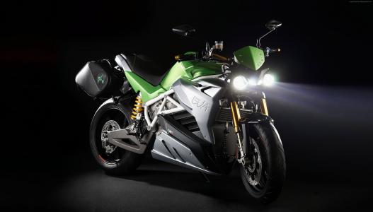 Energica Ego,电动街头霸王,电动自行车,电动,绿色,最好的摩托车（水平）