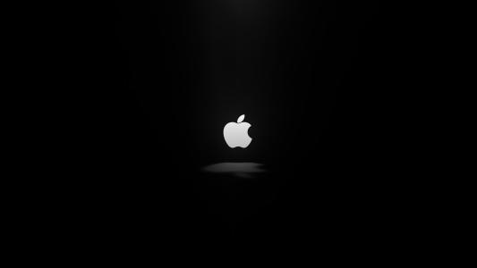 苹果,黑暗,商标,4K