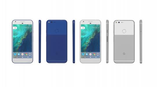 谷歌像素,审查,蓝色,最好的智能手机（水平）