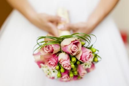 婚礼鲜花,婚礼花束,新娘,高清,4 k