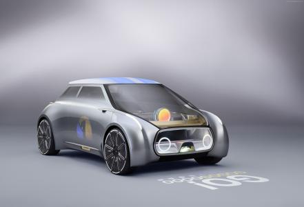 Mini Vision Next 100,未来汽车,未来主义,银色（水平）