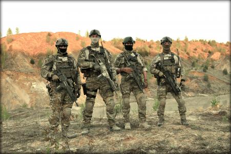 KSK,特种部队,Kommando Spezialkrafte,士兵,Bundeswehr,迷彩,步枪,田野（水平）