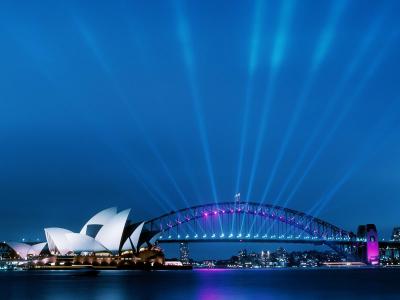 悉尼歌剧院在黄昏