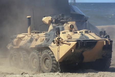 BTR-80,APC,装甲运兵车,BTR-80A,俄罗斯陆军,俄罗斯登陆（水平）