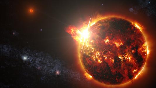 矮星,太阳耀斑,恒星爆炸,4K,8K