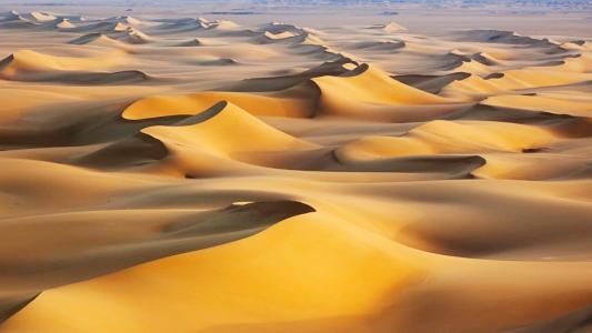 沙丘日出白色沙漠埃及