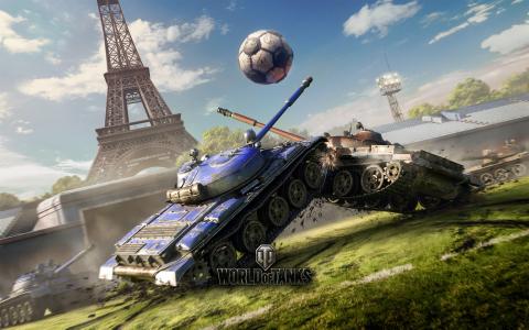 坦克世界,足球,巴黎,艾菲尔铁塔,高清