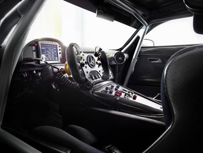 奔驰AMG GT3,超级跑车,轿跑车,室内。 