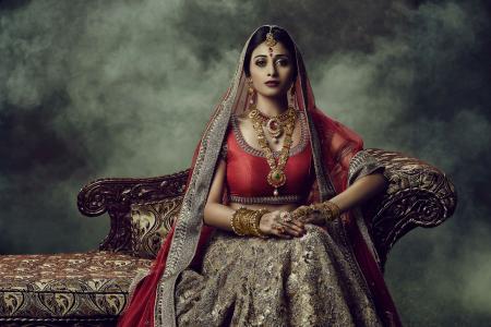 婚礼珠宝,传统,民族,印度新娘,4 k