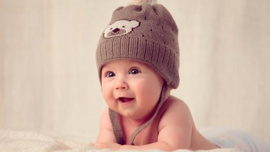 可爱的婴儿,帽子,马弗帽,4K,8K