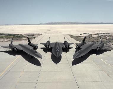 SR-71,洛克希德,黑鸟,喷气式飞机,飞机,飞机,跑道,美国空军（水平）