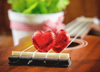 爱的心,吉他,4 k