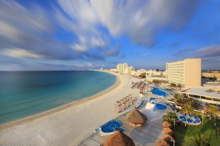 坎昆,墨西哥,2017年最好的海滩,旅游,旅游,度假,度假,海,海洋,沙滩,天空（水平）