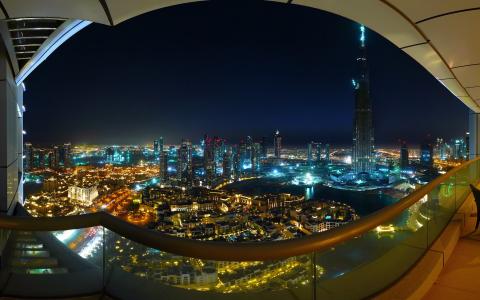 壮观的迪拜市景