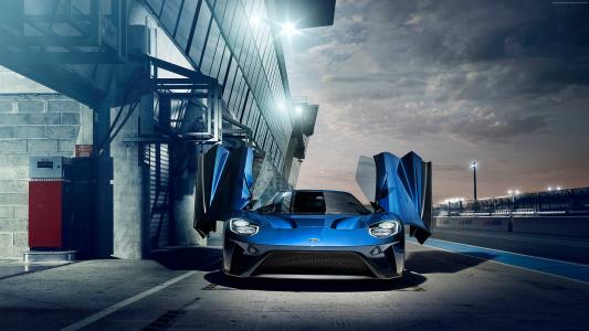 福特GT,勒芒赛车,蓝色（水平）