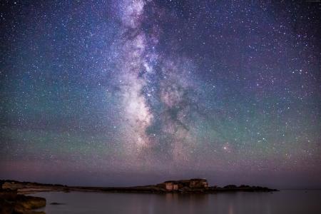冰岛,4k,5k壁纸,8k,夜,天空,星星,北极光（水平）