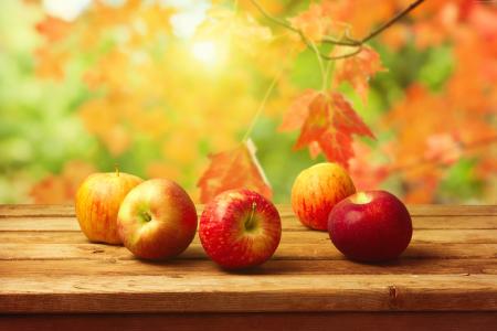 苹果,水果,秋天,4k（水平）