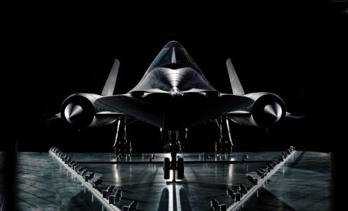 SR-71,洛克希德,黑鸟,喷气式飞机,飞机,飞机,演示文稿,美国空军（横向）