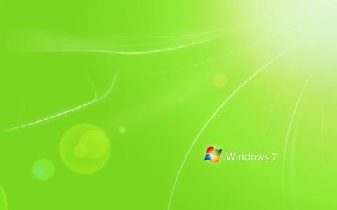 绿色的Windows 7
