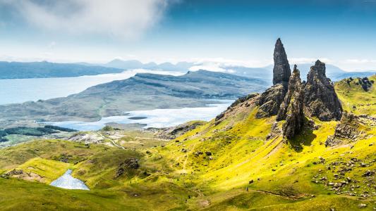 苏格兰斯凯岛,大自然,旅游,8K（水平）