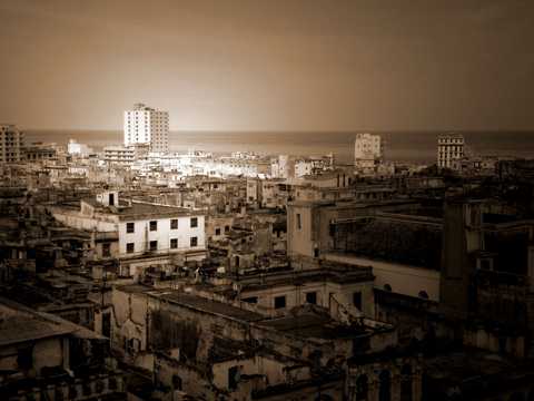 古巴首都哈瓦那建筑景象图片