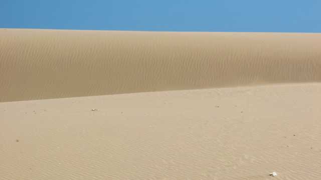 沙漠中绵密的细沙