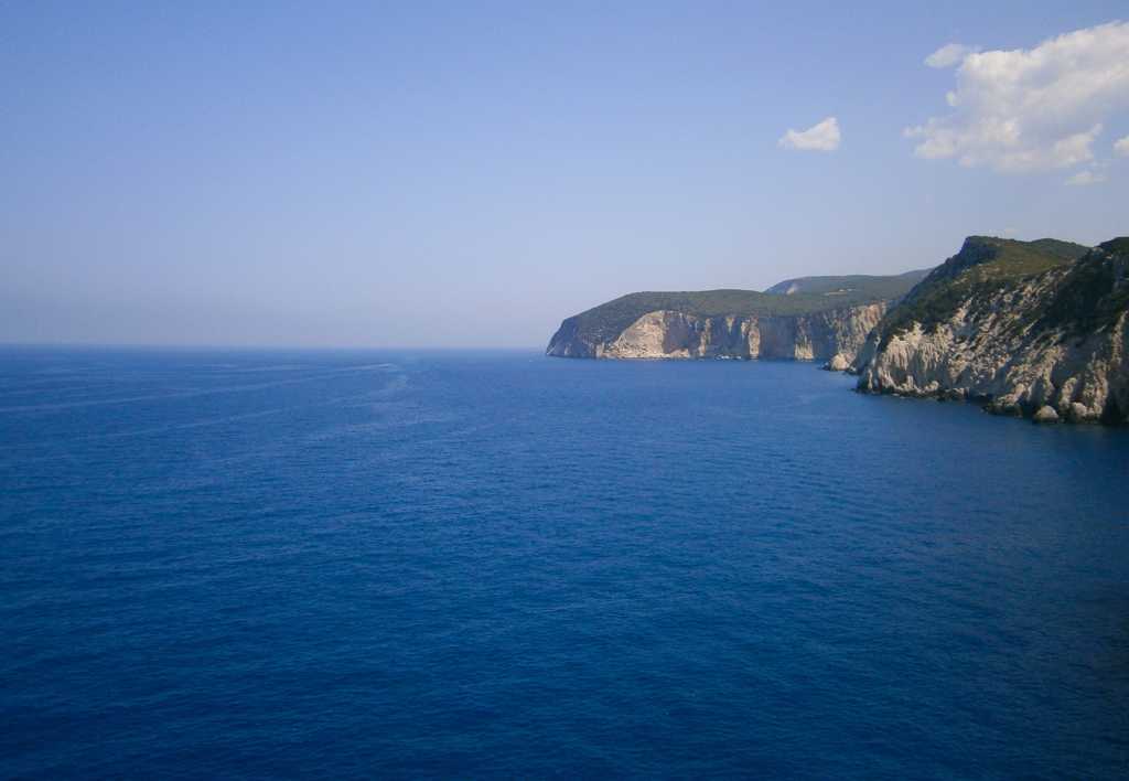 希腊蓝色海洋图片