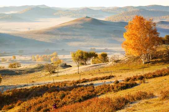 内蒙古乌兰布统敖包吐自然景象图片