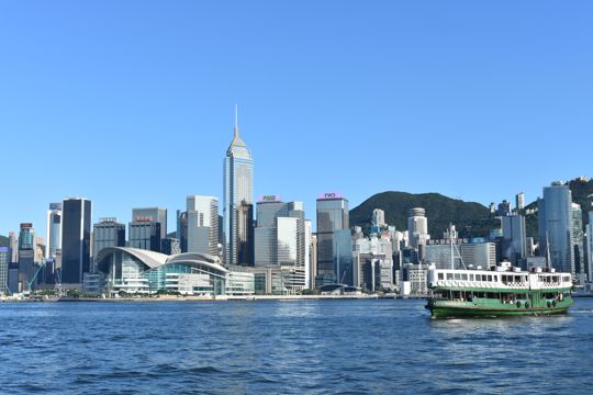 香港维多利亚港建筑风光图片