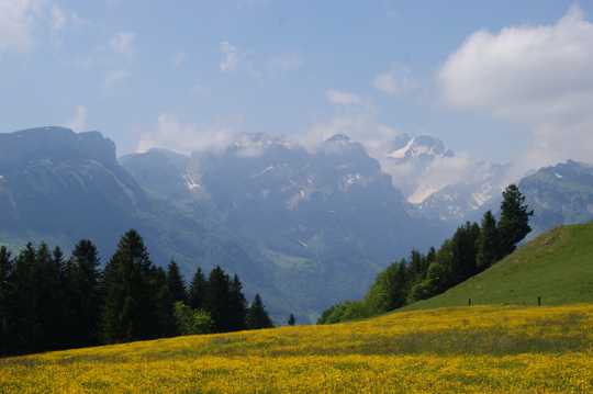瑞士策马特峰自然景致图片