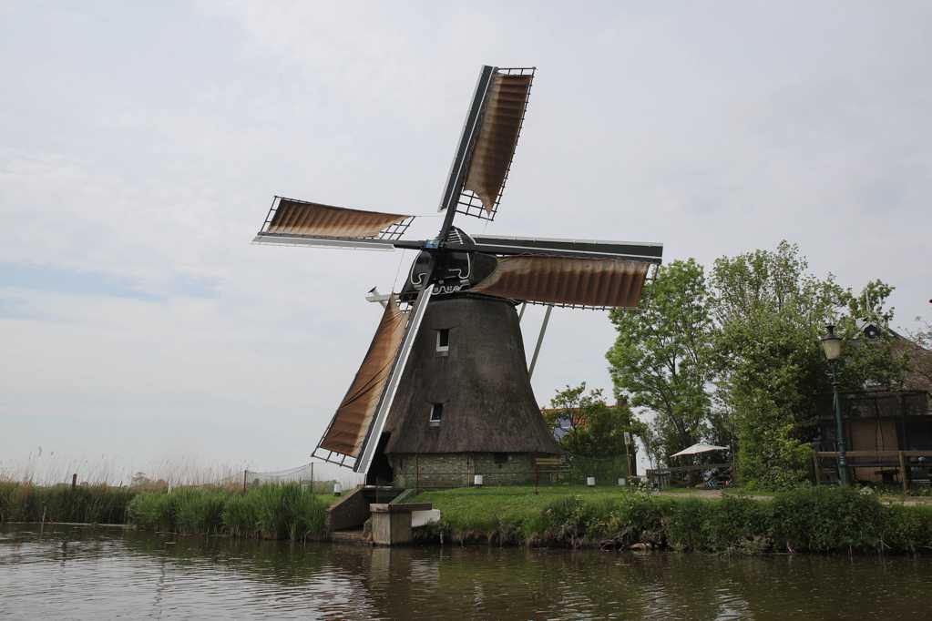 荷兰风车景观图片