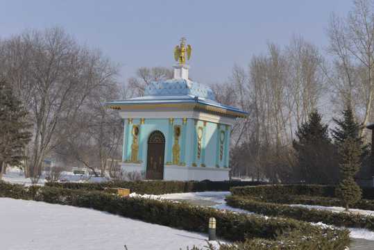 哈尔滨伏尔加庄园冬景图片