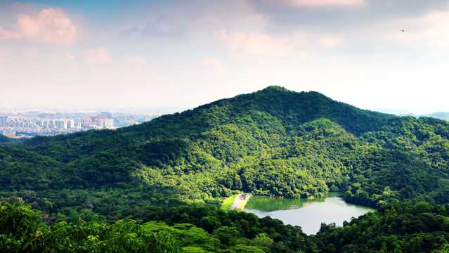 夏季广州云彩山景色图片