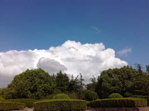 晴空云朵图片