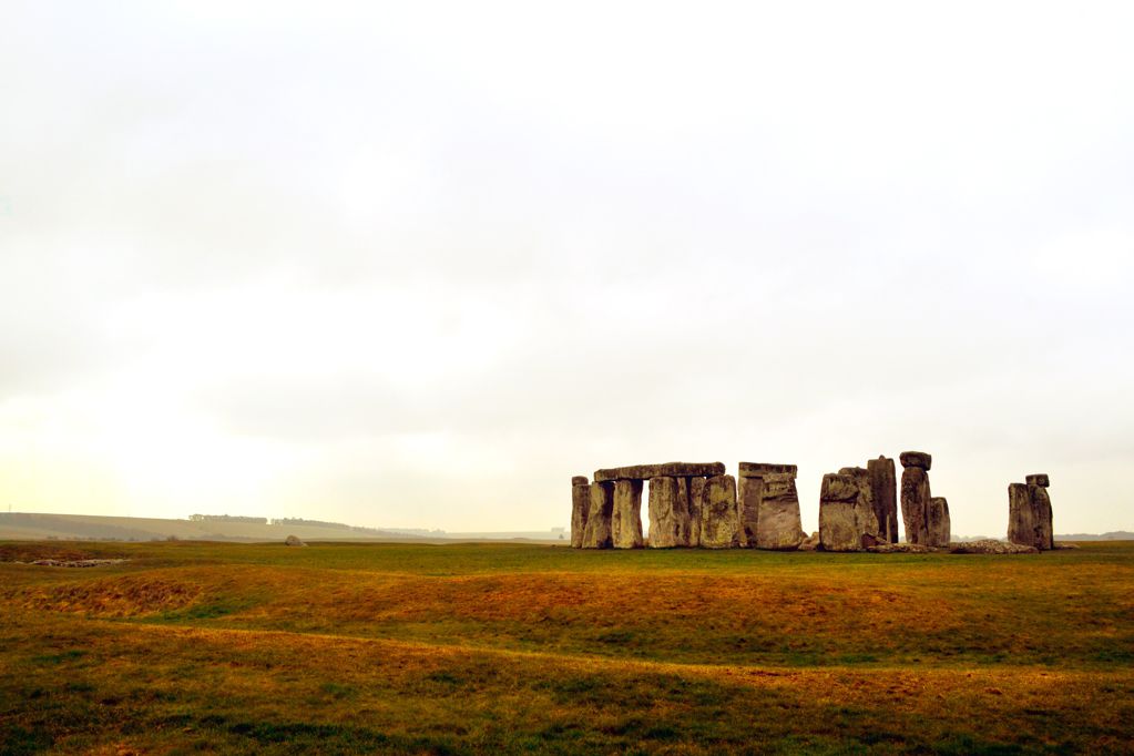 英国奥秘的巨石阵景物图片
