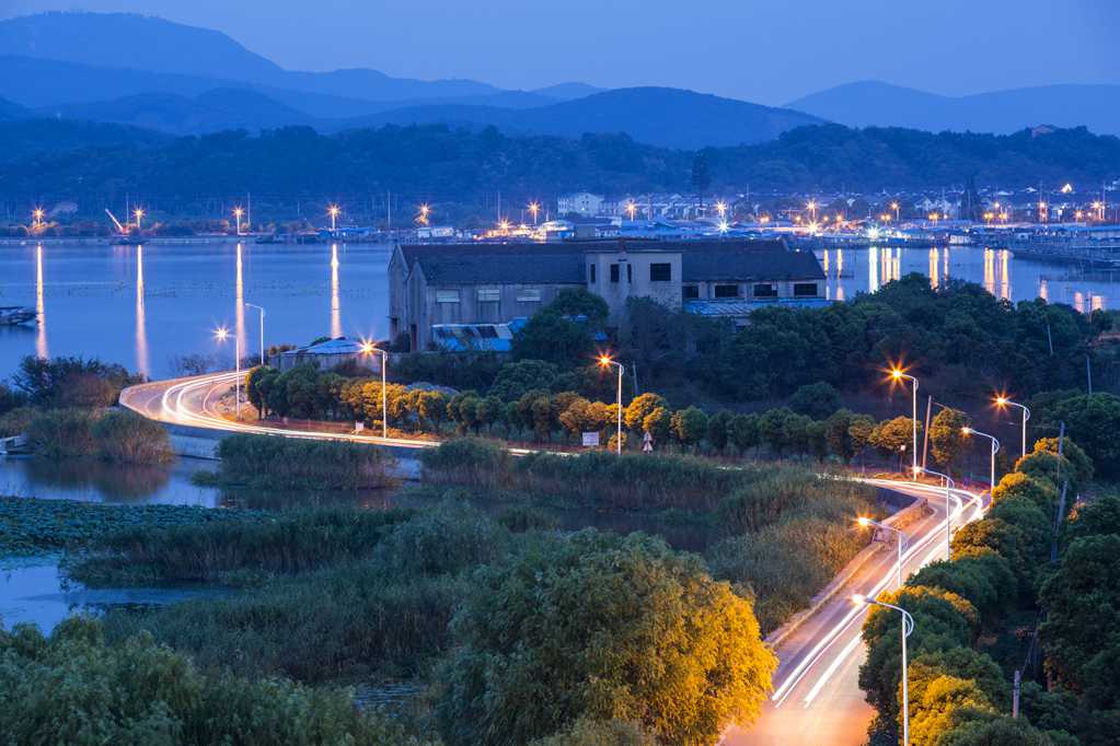 江苏太湖黄昏景致图片