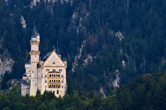 德国巴伐利亚新天鹅城堡建筑风光