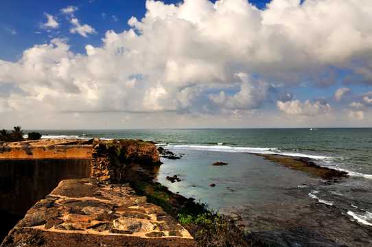 斯里兰卡加勒海岸景观