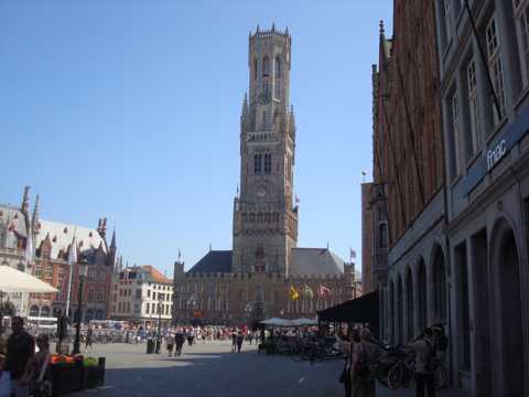 比利时布鲁日古城景色图片