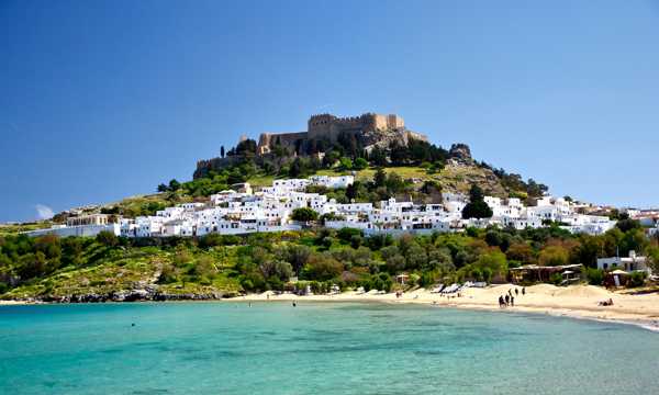 唯美的希腊海滨风光图片