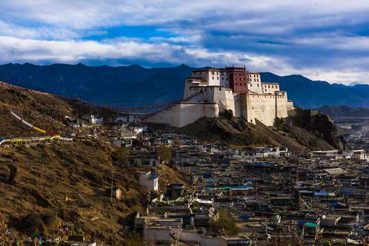 西藏扎布伦寺风光图片