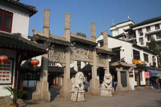 古色古香的上海朱家角景色图片