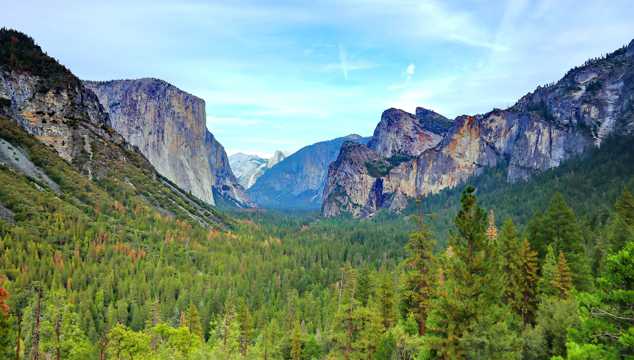 美国加州优山美地国家公园自然风光图片