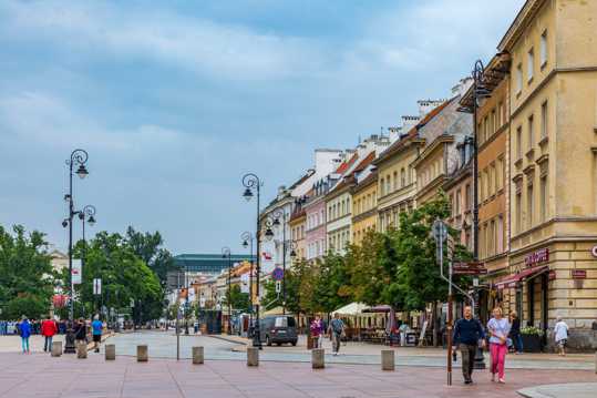 波兰华沙老城建筑光景图片