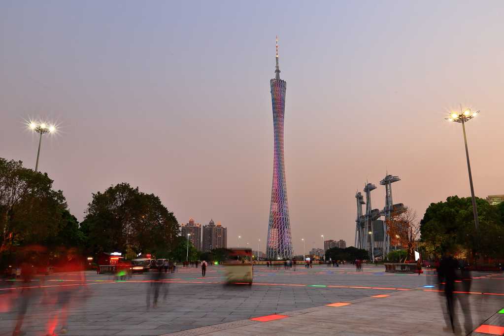 广州塔夜景高清图片