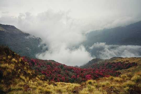 尼泊尔喜马拉雅山自然景象图片