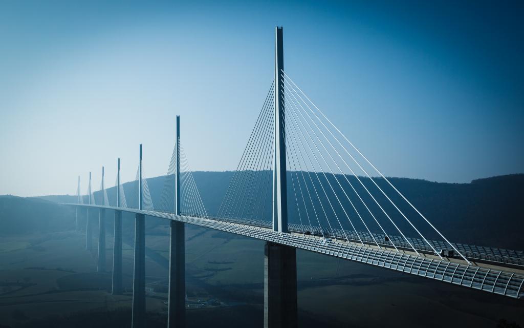 米洛高架桥,桥,塔恩河,法国