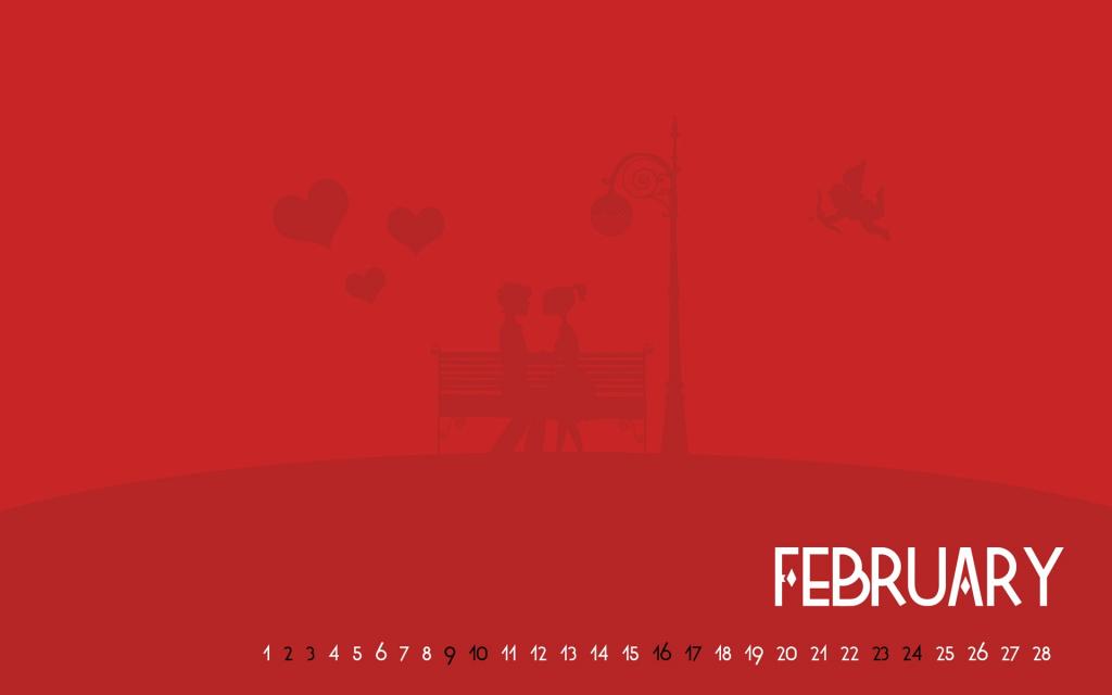 二月情人节日历