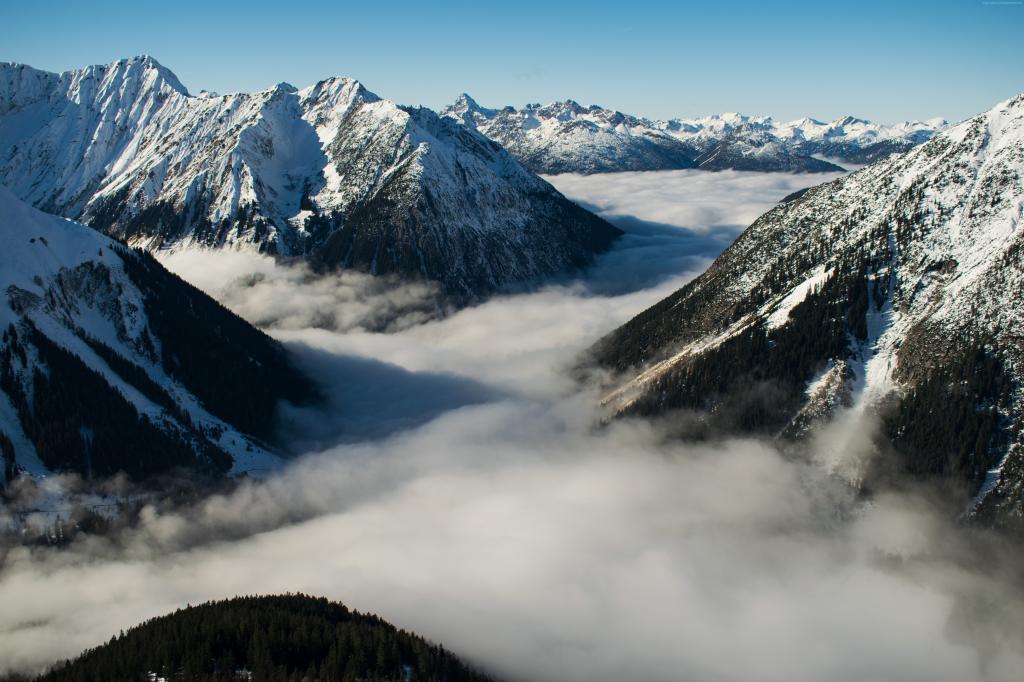 阿尔卑斯山,瑞士,山,云,5k（水平）