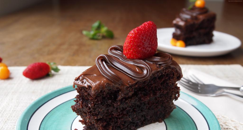 蛋糕,巧克力,草莓（水平）